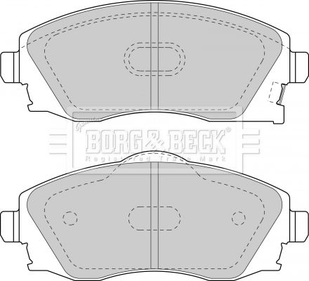 BORG & BECK Комплект тормозных колодок, дисковый тормоз BBP1523